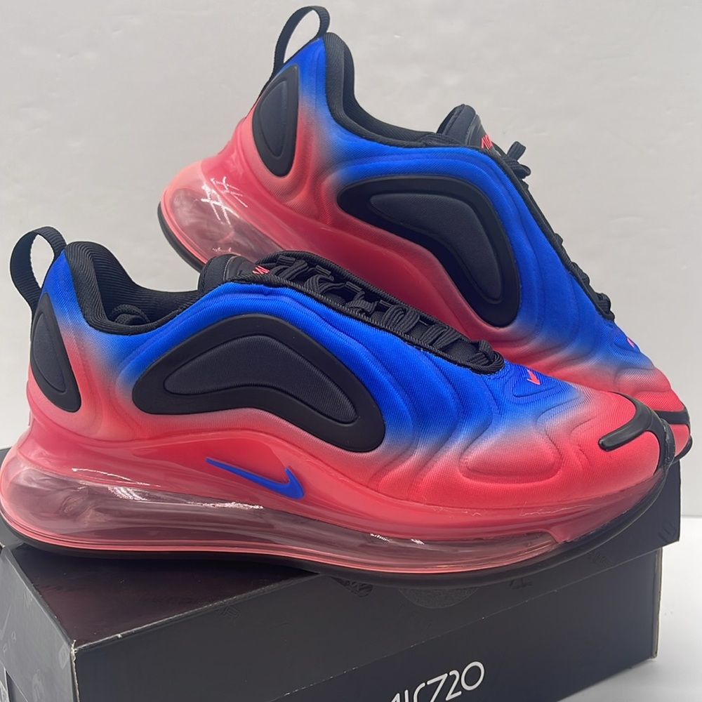 Nike WMNS NIKE AIR MAX 720
BLACK/RACER BLUE-FLASH CRIMSON
AQ3196 013 Sneakers - Picture 7 of 16